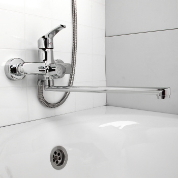 Смеситель для ванны Milardo Sterm STESB02M10, длинный излив, однорычажный