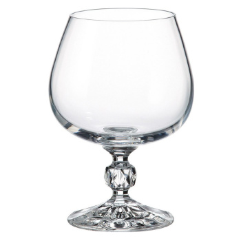 Набор бокалов стекло "BOHEMIA" "Клаудия" 6шт 250мл д/бренди 40149/250  (Чехия) *1/8