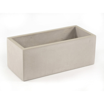 Кашпо гипсовое "Лофт" 0,75л 200х90мм h79мм с поддоном Слоновая кость ("VipSet") *2