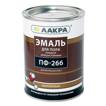 Эмаль ПФ-266 для пола золотисто-коричневая 20 кг Лакра *1/33