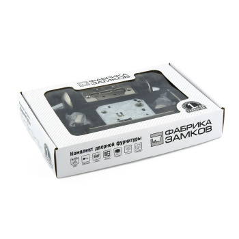 Комплект для двери НИКЕЛЬ матовый FZ SET 01-С 170 2Н BK SN Фабрика Замков *10