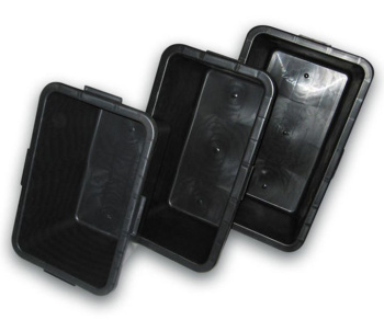 Таз строительный 45 л Мультипласт, прямоугольный, пластик