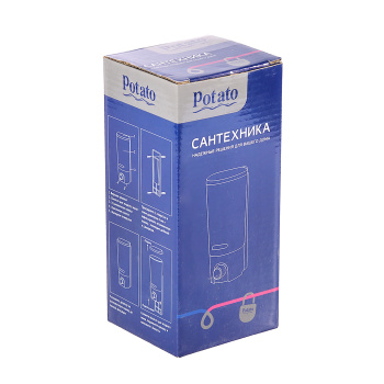 Дозатор для жидкого мыла Potato P401 (TX11-1) 0,45л *1/20