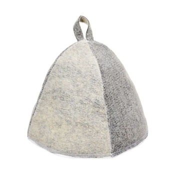 Шапка банная  "Фуражка" комби "Hot Pot", войлок 100% *1/20