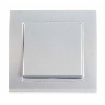 Выключатель Бриллиант СП 1кл. серебро 10А IP20 UNIVersal 7949612