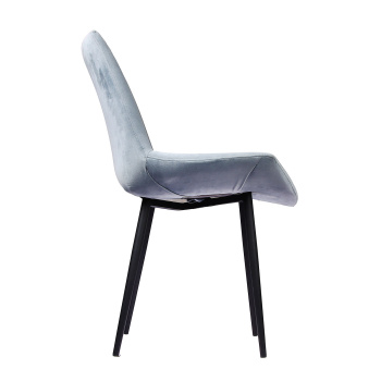 Стул FORPOST Неаполь, 55x88x42 см, велюр конфетти блю стоун, голубой Стул FORPOST Неаполь, 55x88x42 см, велюр конфетти блю стоун, голубой