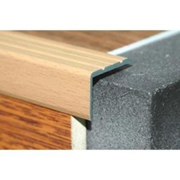 Порог-угол внешний 24х18х1350 мм Лука ПУ 03, серебро люкс