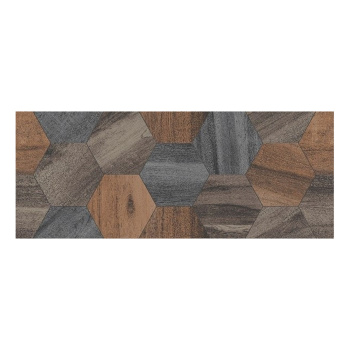 Плитка 50х20 см настенная 1.3 м² Керамин Миф, серо-коричневый, геометрия