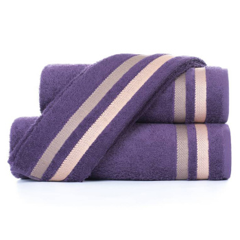 Полотенце махровое 33*70см Исландия баклажан 400г/м2 Самойловский текстиль *5/20 *