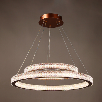 Люстра 9200(9238)/240W coffee  600+400 мм 3 реж., пульт S=20м2  VERNER LIGHTING *1