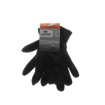 Перчатки ХБ  бпокр 10кл (5 нитей) 85гр черные  двуслойные зимние (540Р) Ladoni Перчатки ХБ  бпокр 10кл (5 нитей) 85гр черные  двуслойные зимние (540Р) Ladoni