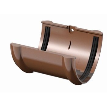 Соединитель желоба 120 мм Docke Standard, светло-коричневый