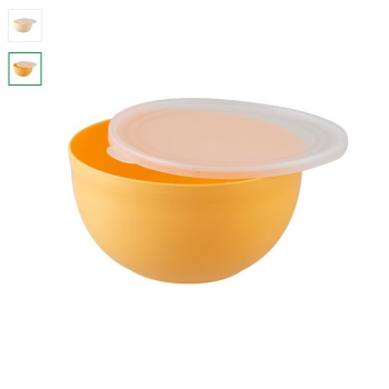 Миска пластм. с крышкой "Line" 1,0л 160х154х80мм арт.595 ("Полимербыт) *1/18