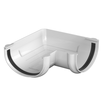 Угол желоба 90° ТехноНиколь, 120 мм, белый