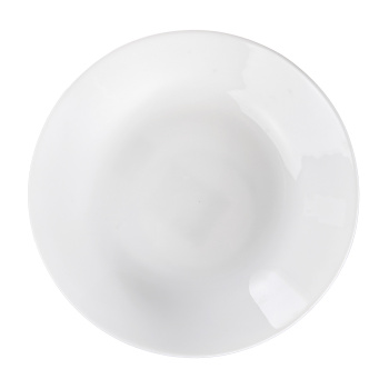 Тарелка стекло DECO глубокая d21,5см Белая без рисунка LMSP85 *48