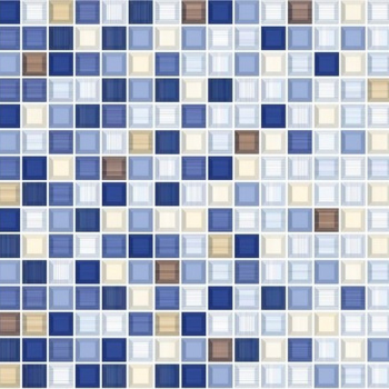 Плитка 40х28 см настенная 1.23 м² Пиастрелла Меланж, синий, геометрия