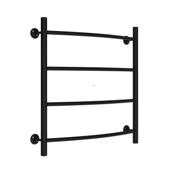 Полотенцесушитель электрический лесенка Радиус 500х500 3/4"сталь 4 полки черный TERMAX TEL25050-3 *1
