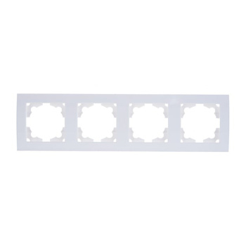 Рамка Бриллиант 4-м горизонт. белая UNIVersal 7947502