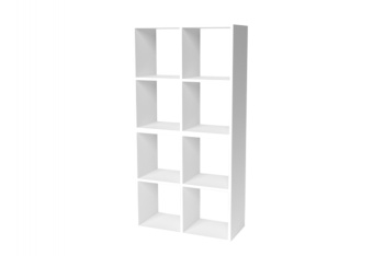 Стеллаж 700*294*1392 ПЕНТАС 8 секции (2 коробки) Белый *1