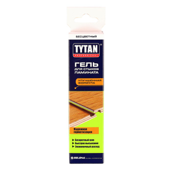 Гель-герметик для стыков ламината 100 мл TYTAN, каучуковый, бесцветный Гель-герметик для стыков ламината 100 мл TYTAN, каучуковый, бесцветный