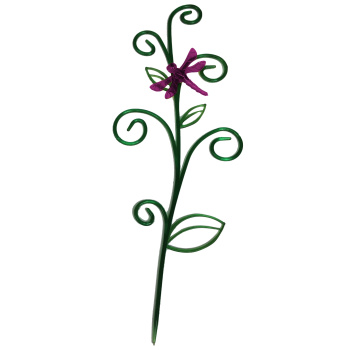 Опора-держатель д/растений пластм. "Стрекоза на ветке" зелен/фиолетовый dr 10-2 Tek.A.Tek*10/100 Опора-держатель д/растений пластм. "Стрекоза на ветке" зелен/фиолетовый dr 10-2 Tek.A.Tek*10/100