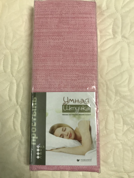 Простыня бязь евро розовый Умная штучка (Павлина) *2/16