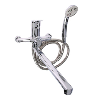 Смеситель для ванны Milardo Simp SIMSB02M10, длинный излив, однорычажный, с лейкой