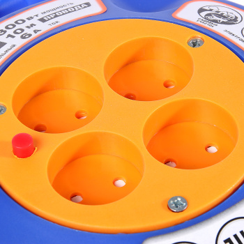 Удлинитель UNIVersal У6-015, 4 розетки, 10 м, в корпусе, ПВС, 2х0,75 мм2, 1300 Вт, без заземления