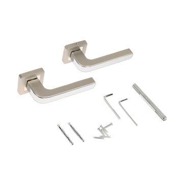 Ручка раздельная НИКЕЛЬ суперматовый/Хром H-22106-A-NISM/CR Code Deco *1/18