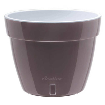 Кашпо пластм. "АСТИ" 4,0л Шаде/Белый AST40SHD/WHT ("Santino") *1/21
