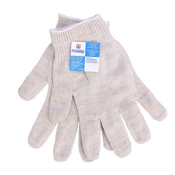 Перчатки ХБ б/покр 10кл (5 нитей) 40гр бел *10/300 Перчатки ХБ б/покр 10кл (5 нитей) 40гр бел *10/300