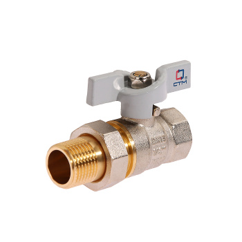 Кран шаровый 1/2" (Ø15) М/П бабочка с американкой СТМ (СТАНДАРТ) CWAFM012 *1/20/120 Кран шаровый 1/2" (Ø15) М/П бабочка с американкой СТМ (СТАНДАРТ) CWAFM012 *1/20/120