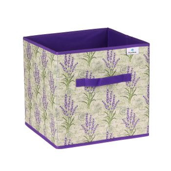 Короб для хранения нетканый материал "Лаванда" 300x300x300мм Д70702.01 *1/20