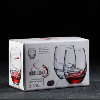 Набор бокалов для виски 500 мл Crystalex Bohemia Турбуленция, 2 шт., стекло