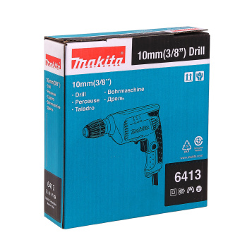 Дрель 450Вт 1скор.0-3000обмин патрон10мм реверс 6413 MAKITA