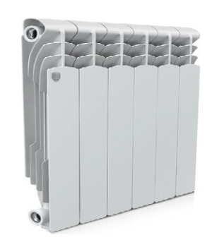 Радиатор алюминиевый 4 секции Royal Thermo Revolution, 350 мм, белый