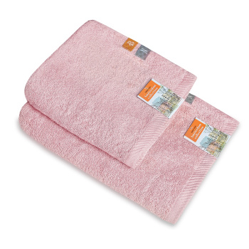 Полотенце махровое 70*130см Буржуа Нуво пудра 500гр/м2 Василиса *1