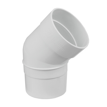 Колено трубы 80 мм ТехноНиколь, 135°, белый